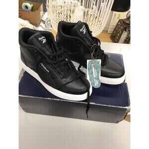 Reebok boys ortholite court tennis shoe size 5 black new JCPenney